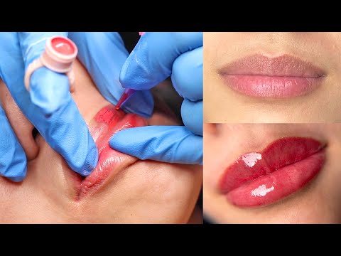 Getting A Lip Blush Tattoo - Full Process & Healed Results 👄