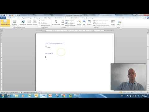 Hyperlinks maken in Word 2010