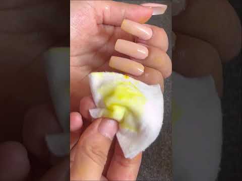 Remove Yellow haldi stain from gel nail paints