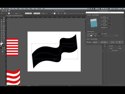 Illustrator Tutorial - Make a Wavy Flag