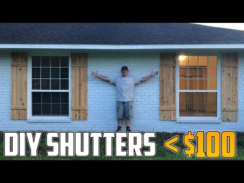 Building Our Own DIY Natural Wood Shutters!