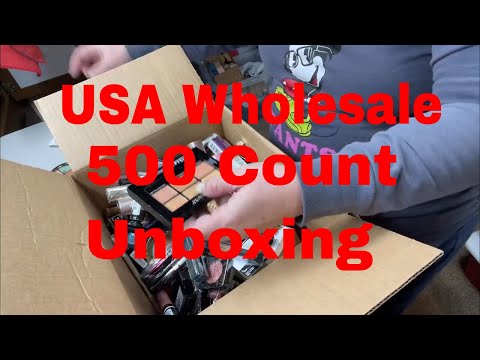 USA Wholesale Mixed Cosmetics 500 Count Unboxing