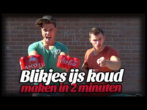 Zo maak je blikjes Bier & Cola in 2 minuten ijs koud