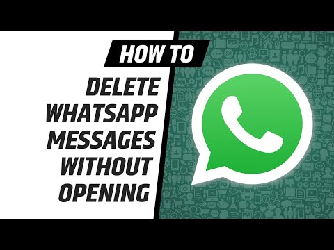 Whatsapp Bericht Verwijderen Zonder Te Openen: Handige Tips En Tricks