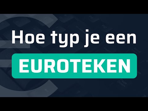 Hoe Voeg Je Het Euroteken In Op Je Mac?