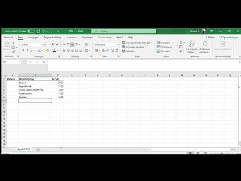 DIY: kasboek in Excel (makkelijk)!