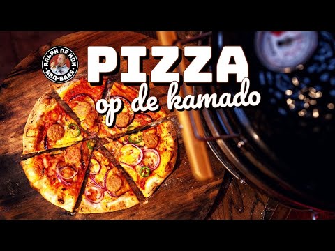 Hoe maak je PIZZA op de kamado? Jalapeno cheese pizza!