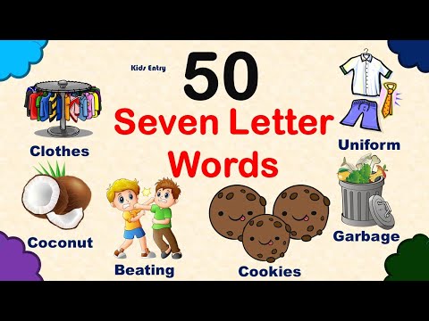 Seven Letter Words in English | Pre School Learning | Most Common Seven Letter Words