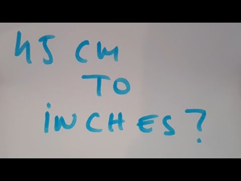 Hoeveel Inch Is 45 Cm? Ontdek De Conversie!