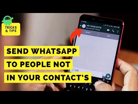 Hoe Een Whatsapp Bericht Sturen Naar Een Nieuw Contact