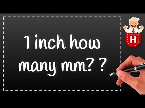 1 inch how many mm?