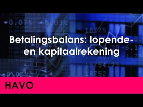 Betalingsbalans: lopende rekening en kapitaalrekening - Economie voor havo - Europa