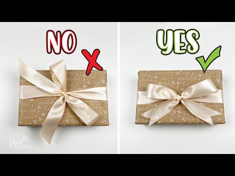 HOW TO TIE A BOW WITH RIBBON | HOW TO TIE THE PERFECT BOW | Never Do It Wrong Again!