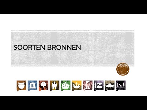 Soorten bronnen - Primair, secundair, geschreven en ongeschreven