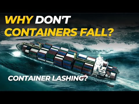 How containers are secured on ships?