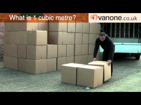 What is 1 cubic metres of goods for removal