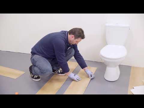 Tarkett LVT installeren rond toilet