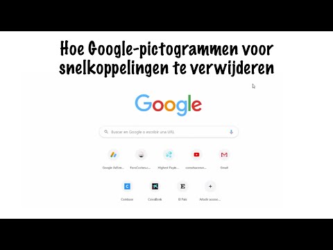 Hoe Google pictogrammen voor snelkoppelingen te verwijderen