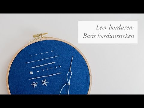 Hoe kan je borduren? | De basis borduursteken