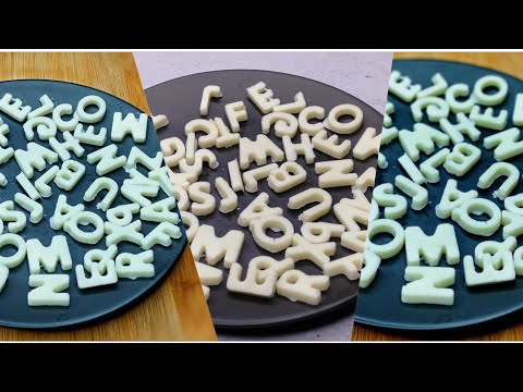 Chocolate Alphabet Toppers | How to make Chocolate Letter & Number | Corner Cooks