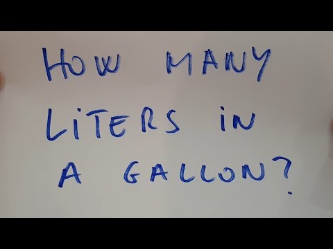 How Many Liters in a Gallon?