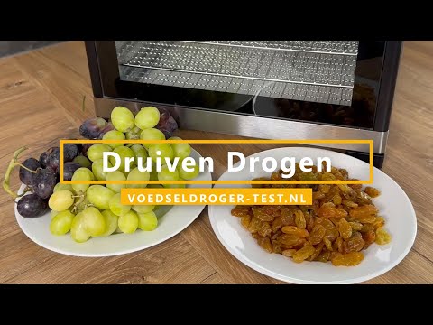 Druiven drogen in voedseldroger | Rozijnen maken tips