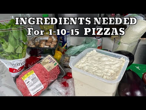 How To Know How Much Ingredients You Need for Your Pizzas