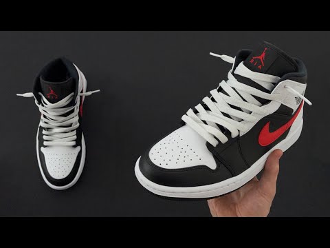 HOW TO LOOSELY LACE NIKE AIR JORDAN 1 MID | NIKE AIR JORDAN 1 MID Lace Style