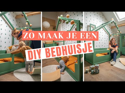 DIY BEDHUISJE: Zo maak je zelf een bedhuisje / montessori vloerbed voor jouw peuter