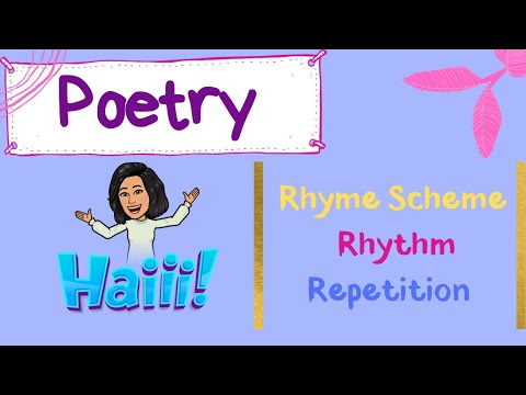 Poetry | Rhyme Scheme, Rhythm, Repetition