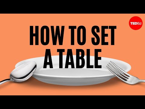 How to set the table - Anna Post