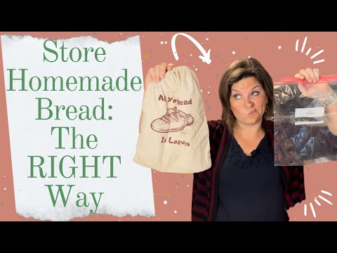 How to Store Homemade Bread Made from Freshly Milled Wheat | Linen Bread Bags vs Plastic Bread Bags