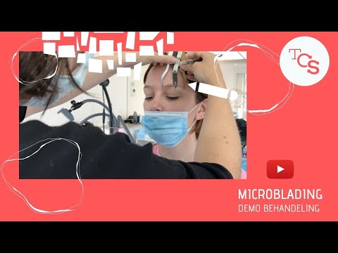 Microblading - permanente make-up - demo (live model)