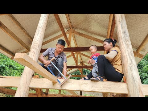 How to build a 2-storey wooden house and make a corrugated iron roof | Hà Tòn Chài